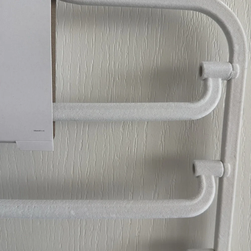 Flocked White No-Slip Flocked Pant Hanger
